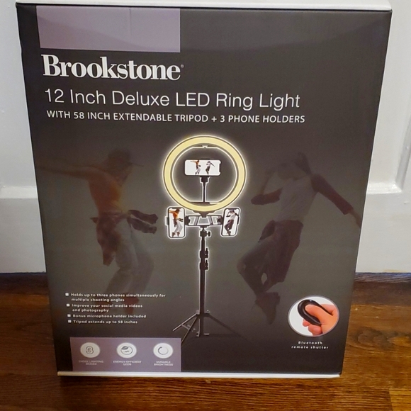Brookstone Accessories - BROOKSTONE 12 IN‎ Deluxe LED Ring Light